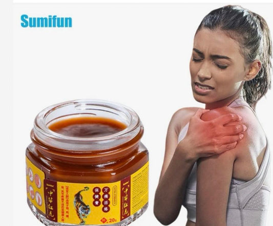 f-  Crème mentholée-baume du tigre massage contre les douleurs.