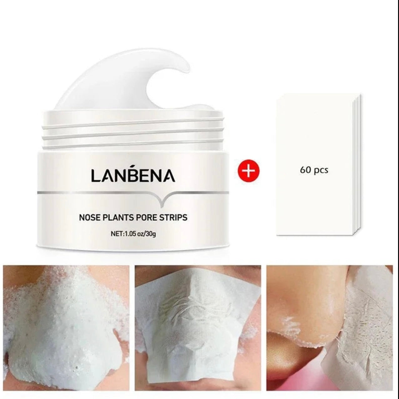 1- Crème (Masque anti-points noirs pour le visage et le nez ).