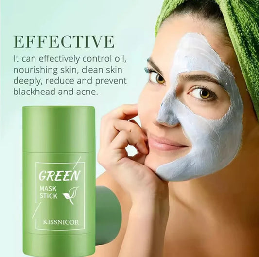 1-Argile verte (Masque facial au thé vert beauté purifiante)