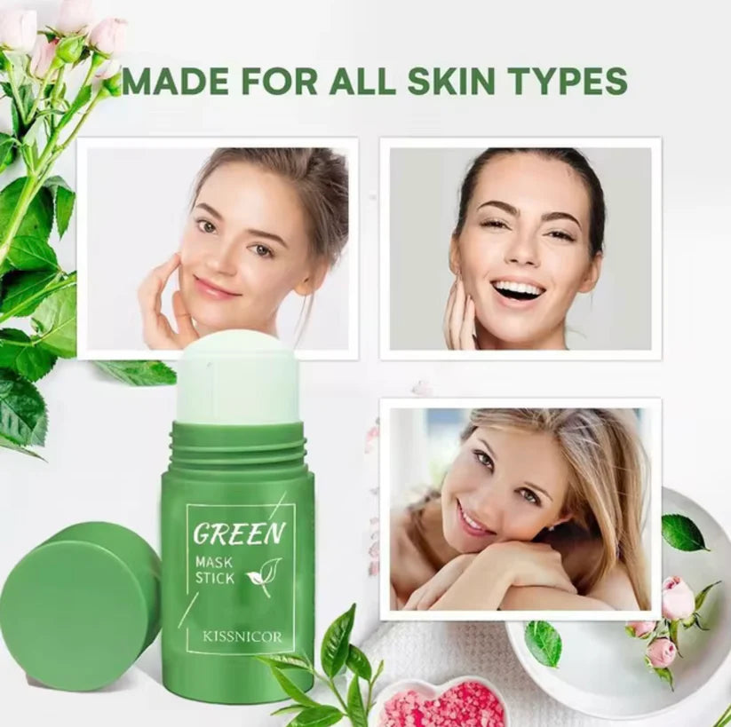1-Argile verte (Masque facial au thé vert beauté purifiante)