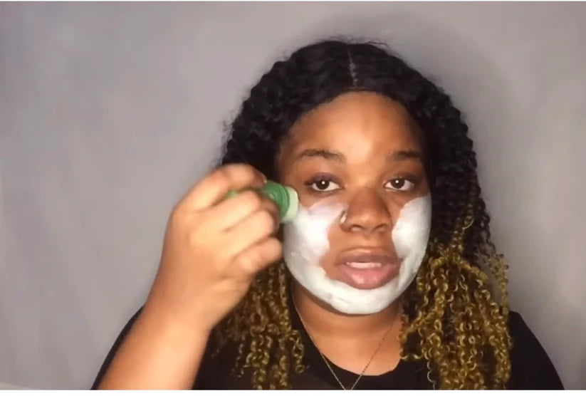 1-Argile verte (Masque facial au thé vert beauté purifiante)