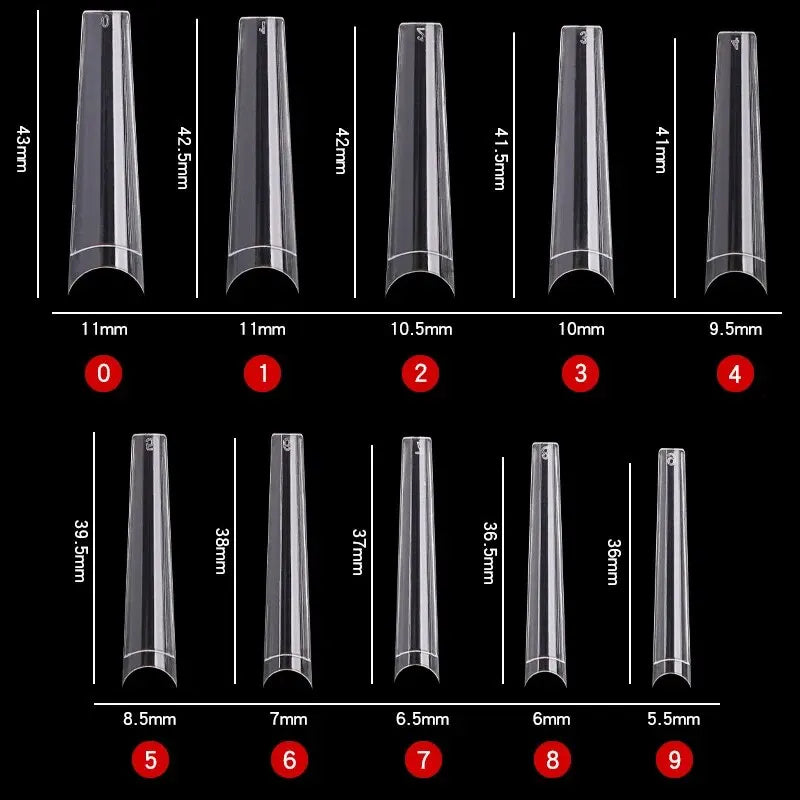 Faux Ongles Longs XXL Transparent
