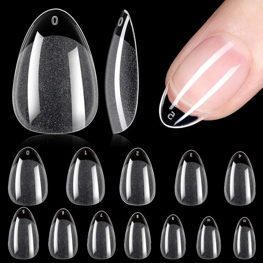Faux ongles courts en amande mat XXS