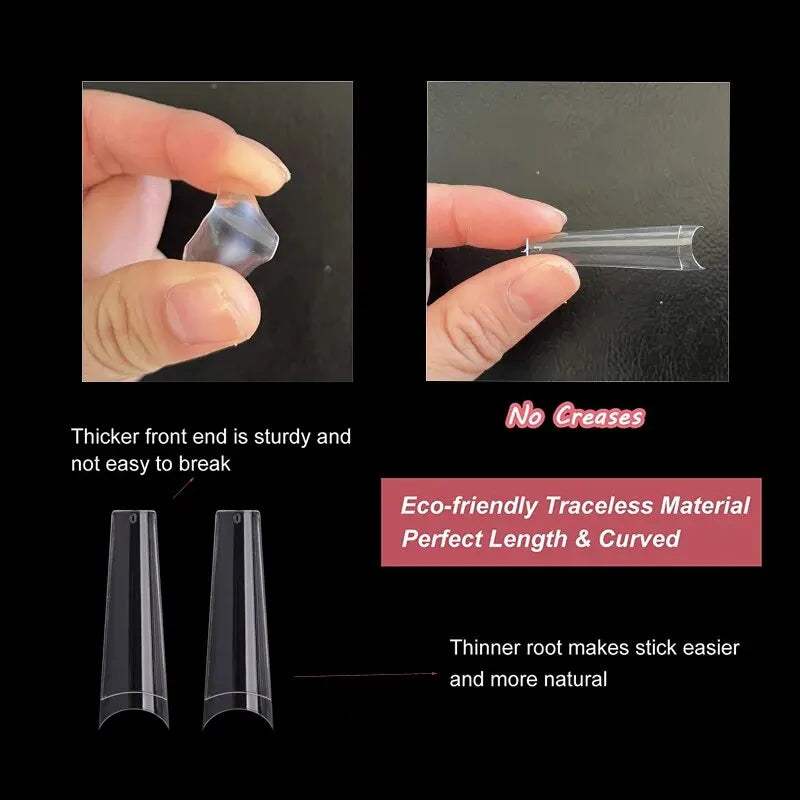 Faux Ongles Longs XXL Transparent