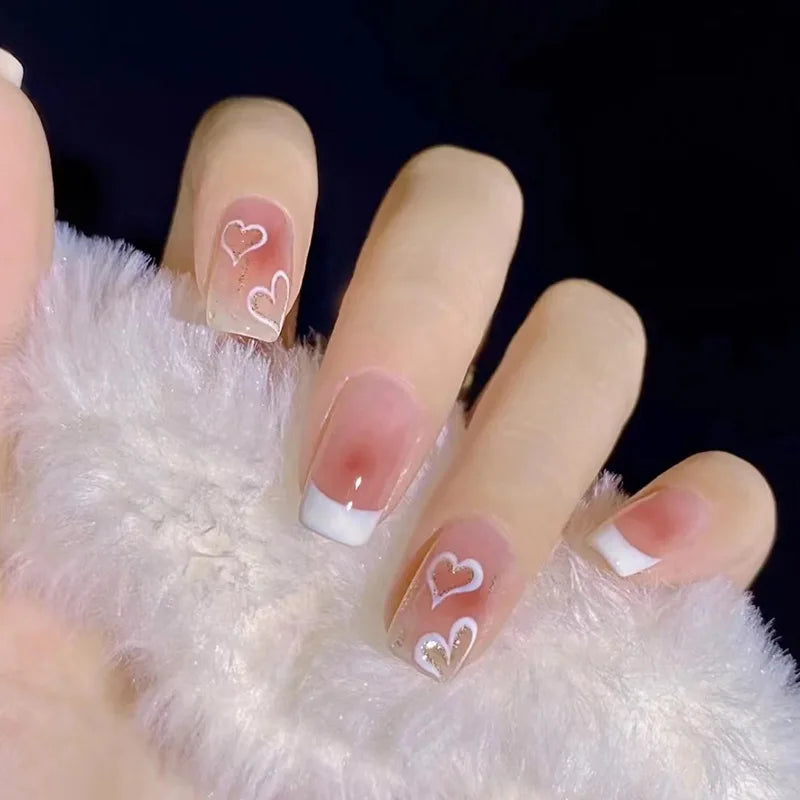 d-  Faux Ongles Mignons Kawaii
