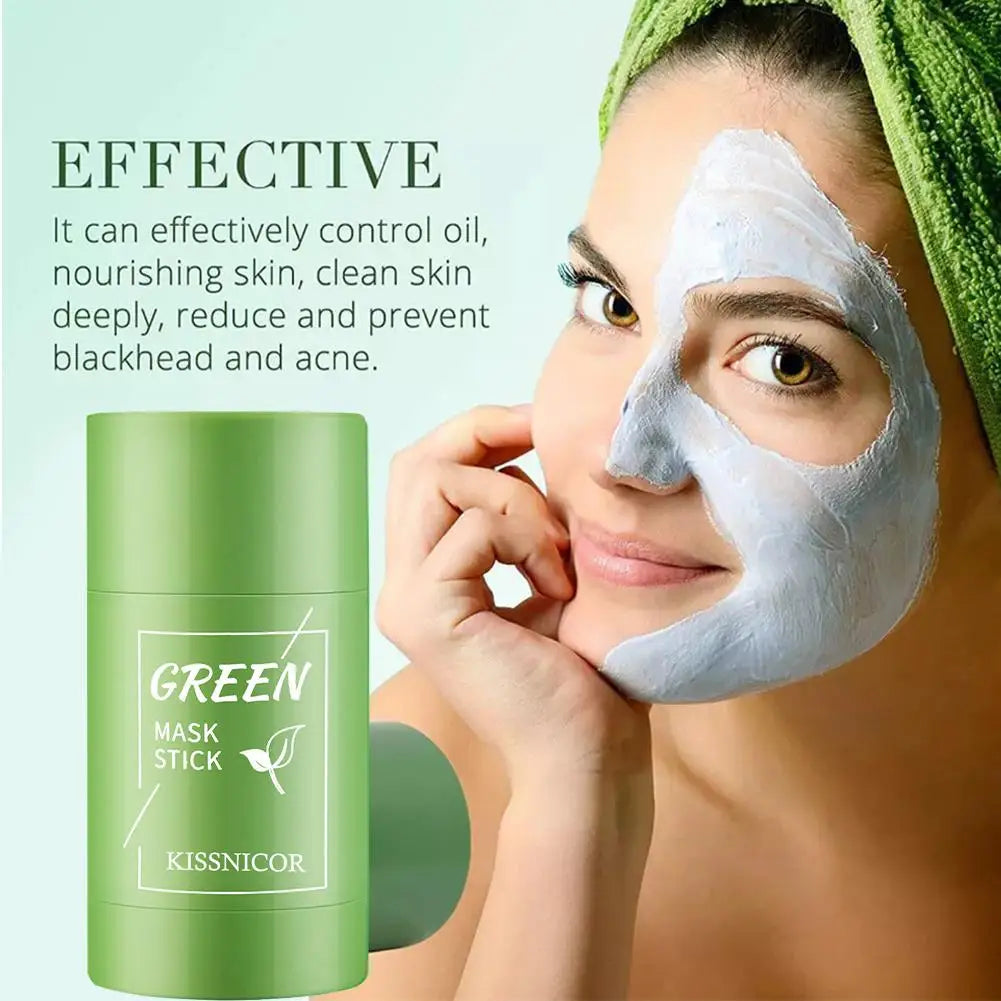 1-Argile verte (Masque facial au thé vert beauté purifiante)