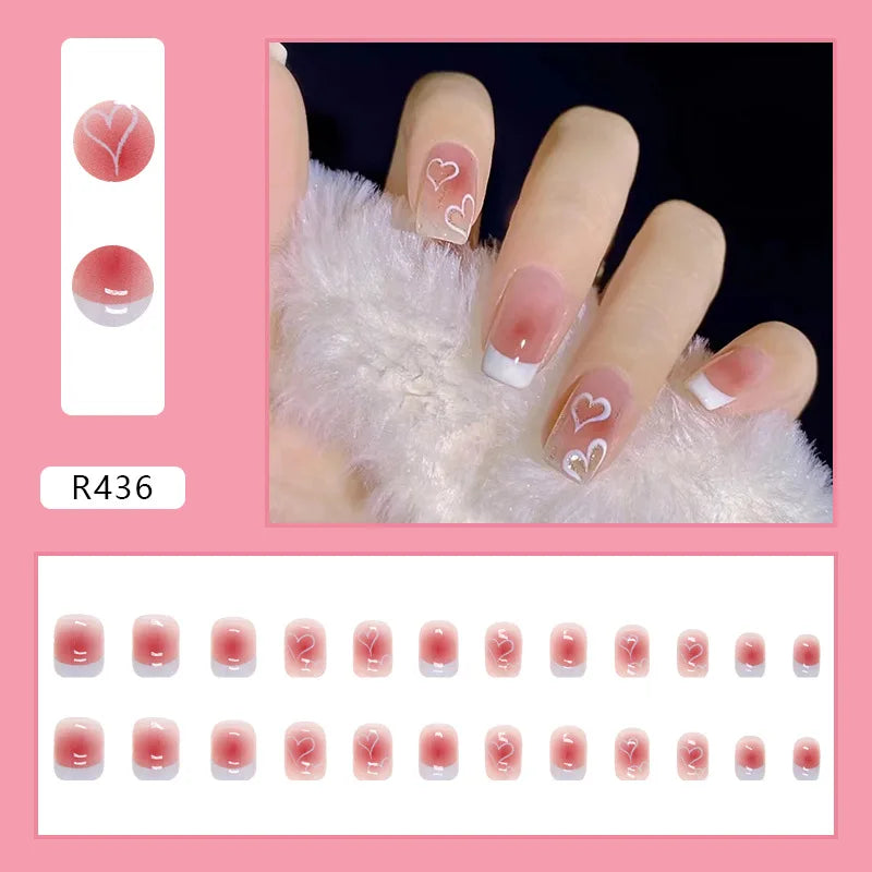 d-  Faux Ongles Mignons Kawaii