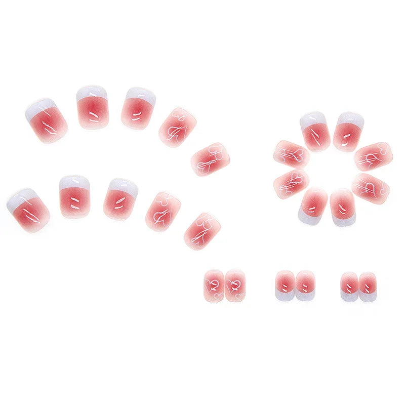d-  Faux Ongles Mignons Kawaii