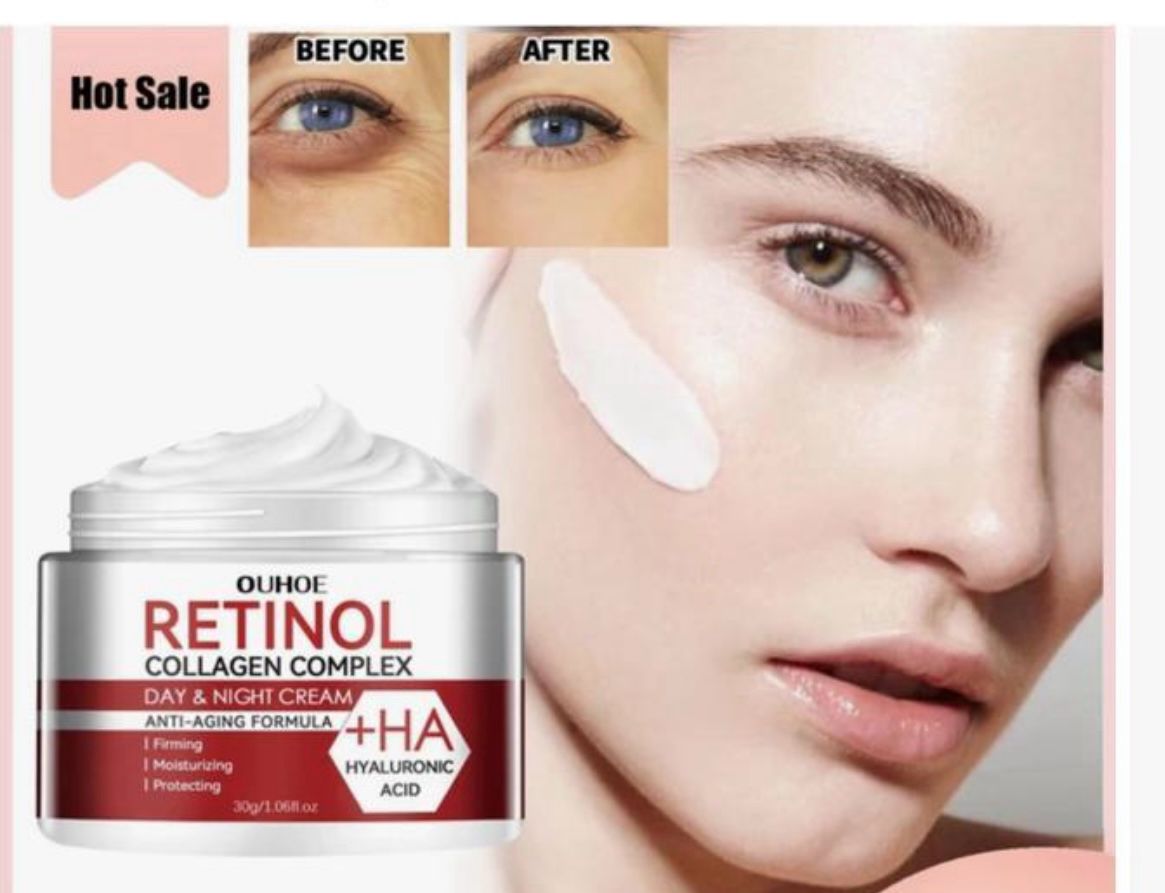 1a- Crème collagène Retinol hydratante, 50 ml pour femme